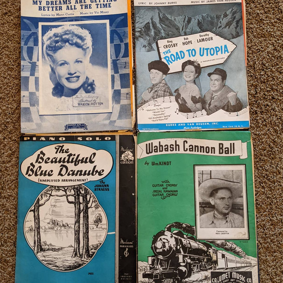 Lot 13 Music Sheets W/Movie Music Hatari John Wayne; Dolly Sisters Betty Grable - Picture 7 of 10